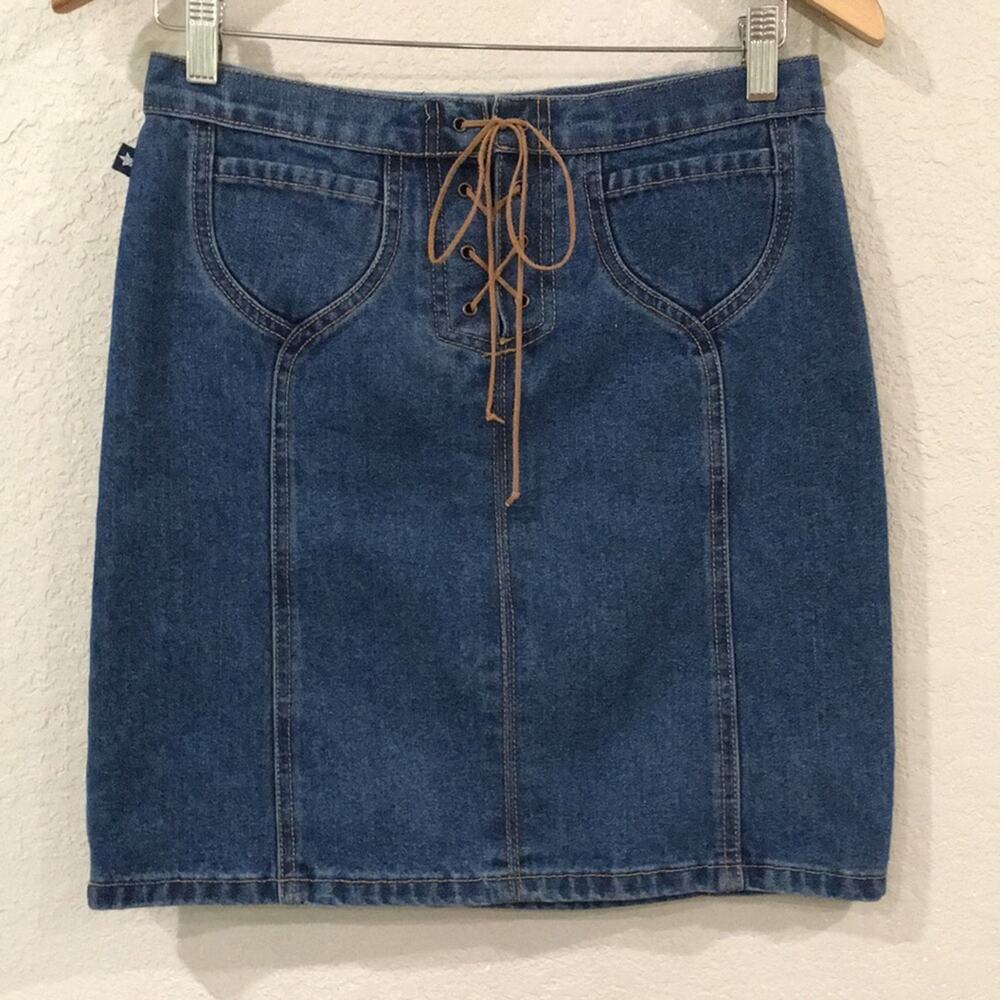 VTG Second Generation Jeans Girls Sz 16 Skirt Denim Jean Pencil Mini